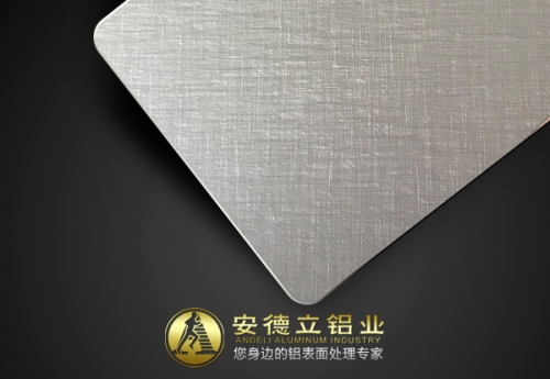 银灰色布织纹铝板
